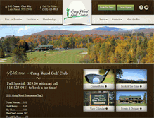 Tablet Screenshot of craigwoodgolfclub.com
